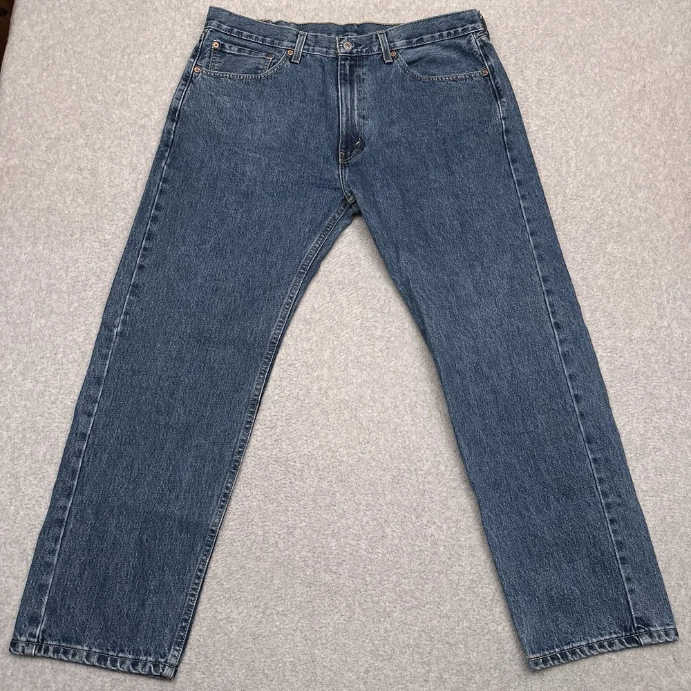 Levi's 505‎ Jeans Men's 38x30 Blue Straight Medium Wash 100% Cotton Denim EUC